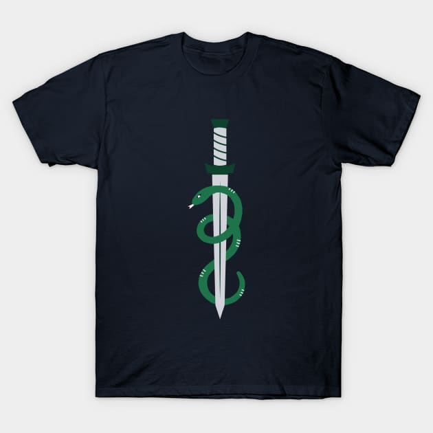 Snake and Dagger T-Shirt by myabstractmind